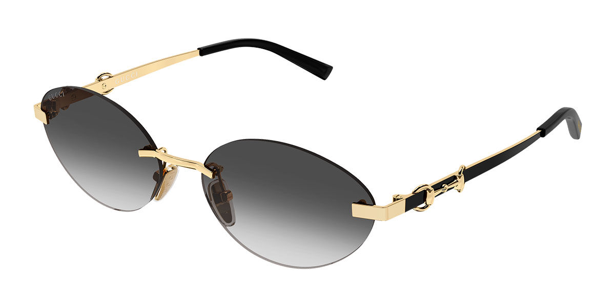 Gucci GG2051S 001, Gold frame, Gradient Grey lenses