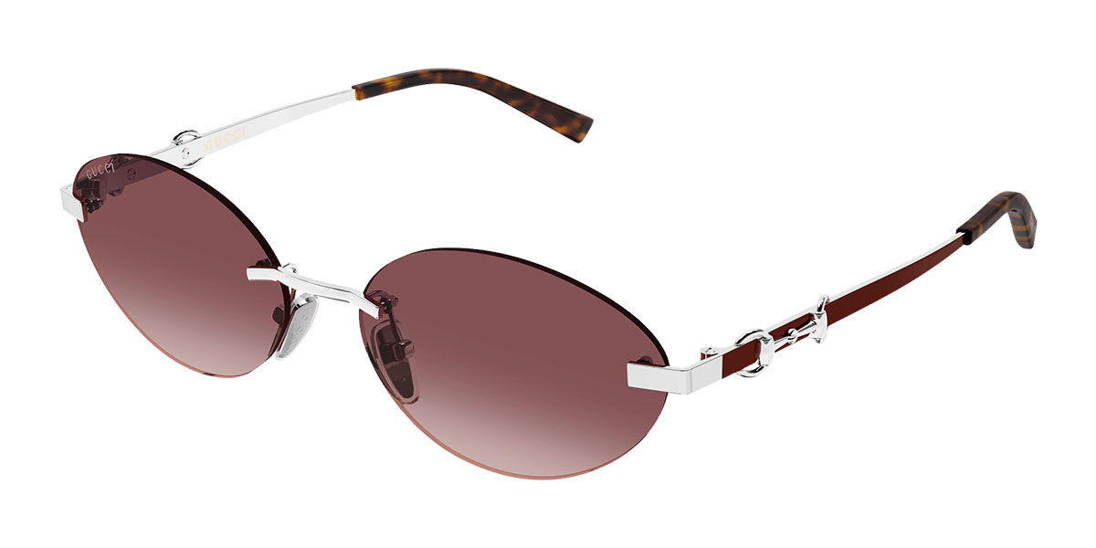Gucci GG2051S 003, Silver frame, Gradient Red lenses