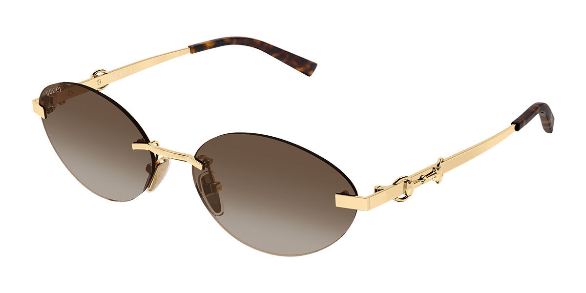 Gucci GG2051S 004, Gold frame, Gradient Brown lenses