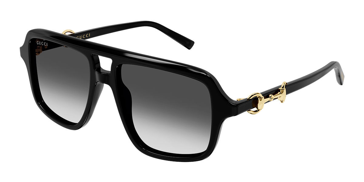 Gucci GG2052S 007, Black frame, Gradient Grey lenses