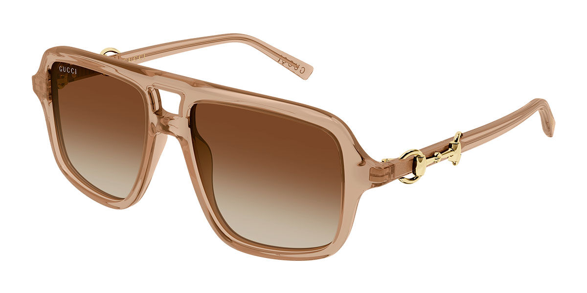 Gucci GG2052S 010, Brown frame, Gradient Brown lenses