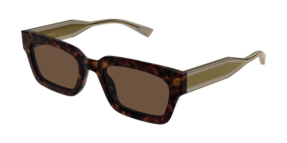 Gucci GG2069S 002, Tortoiseshell frame, Brown lenses