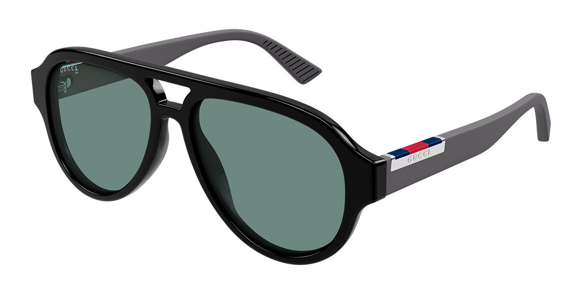 Gucci GG2088S 002, Black frame, Green lenses