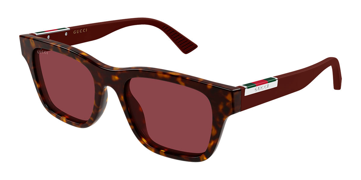 Gucci GG2089S 003, Tortoiseshell frame, Red lenses
