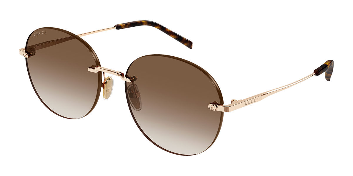 Gucci GG2101SA Asian Fit 002, Gradient Brown lenses