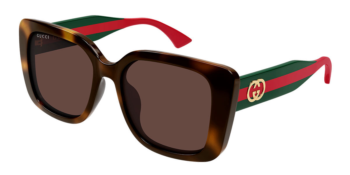 Gucci GG2118SA Asian Fit 002, Brown lenses