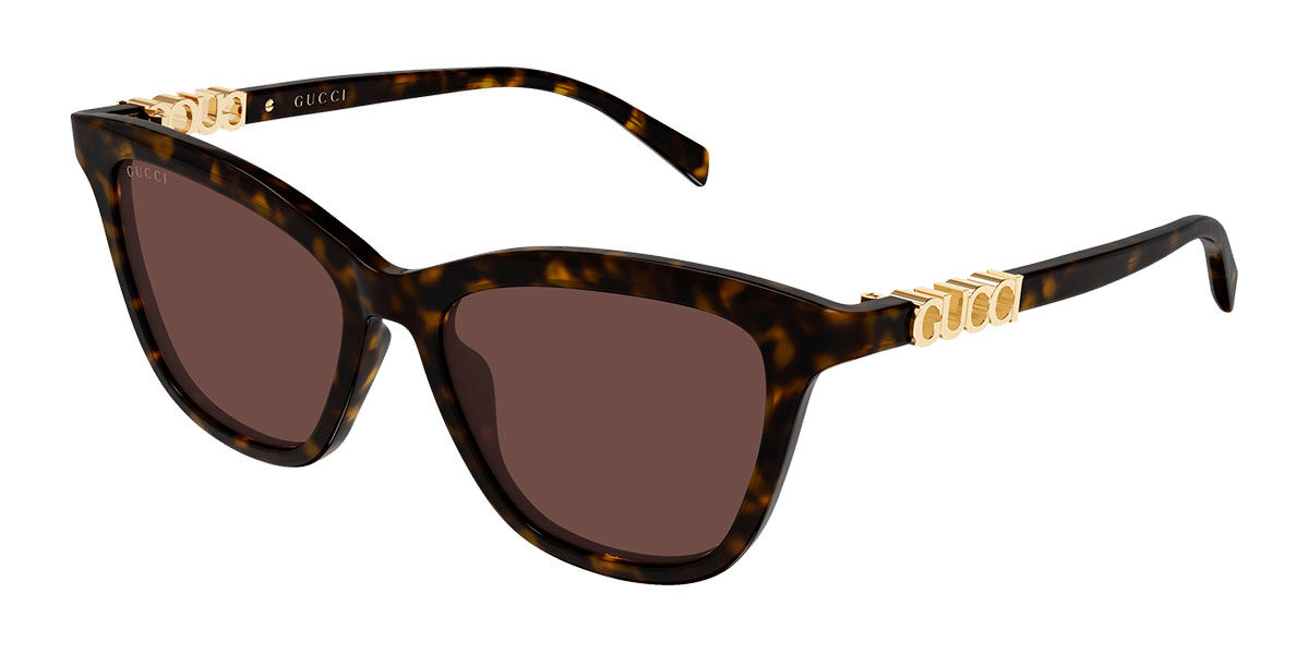 Gucci GG2032S 002, Tortoiseshell frame, Brown lenses