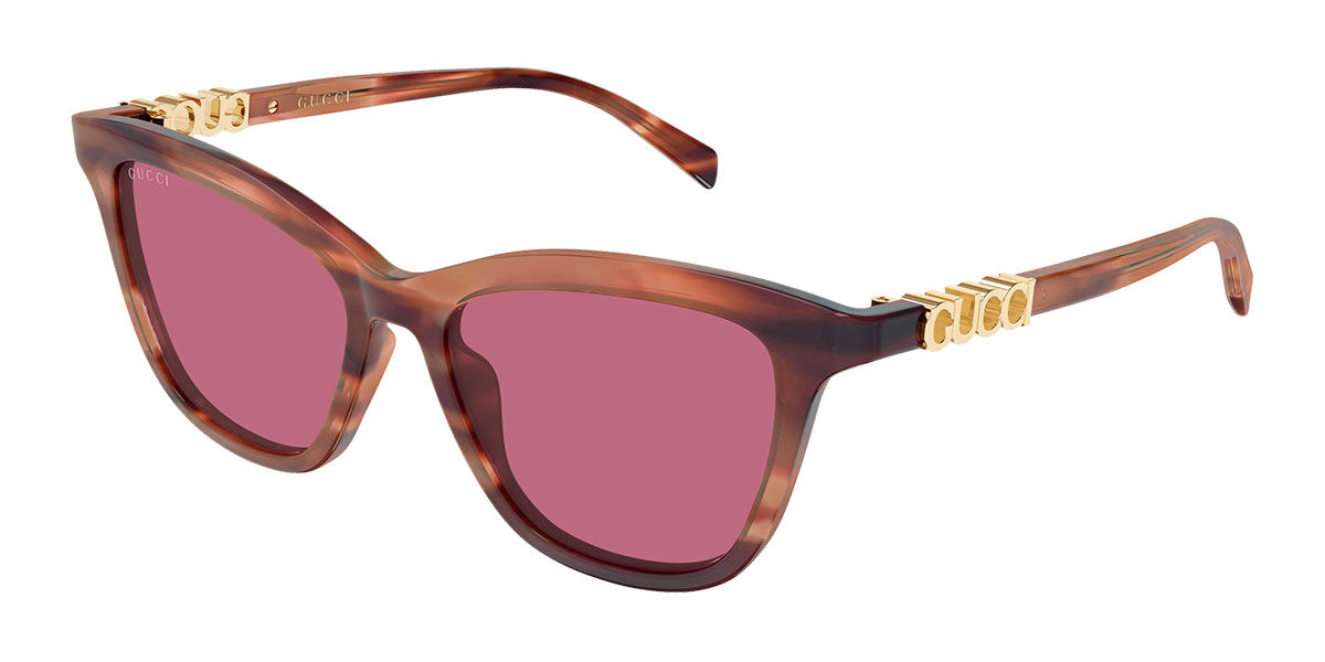 Gucci GG2032S 004, Tortoiseshell frame, Red lenses