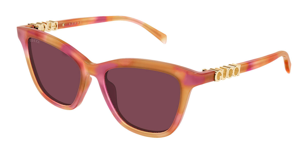 Gucci GG2032S 005, Tortoiseshell frame, Red lenses