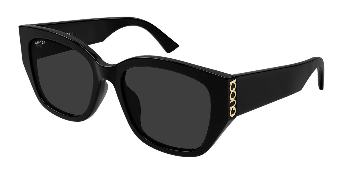 Gucci GG2043SA Asian Fit 001, Black frame, Grey lenses