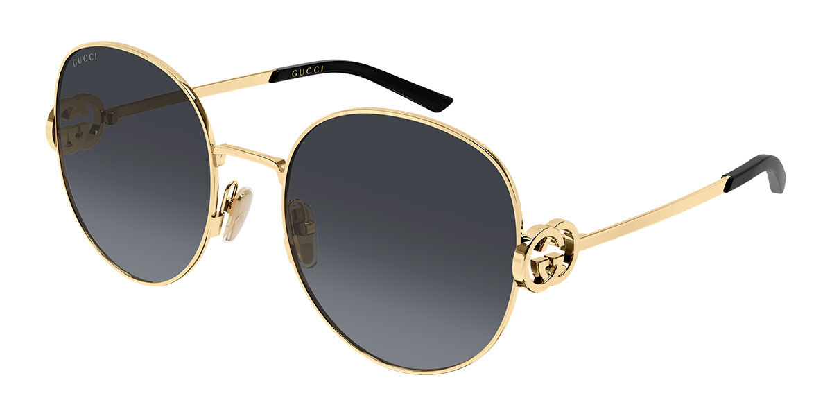 Gucci GG2047S 001, Gold frame, Gradient Grey lenses
