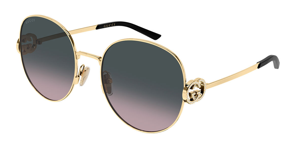 Gucci GG2047S 002, Gold frame, Gradient Grey lenses