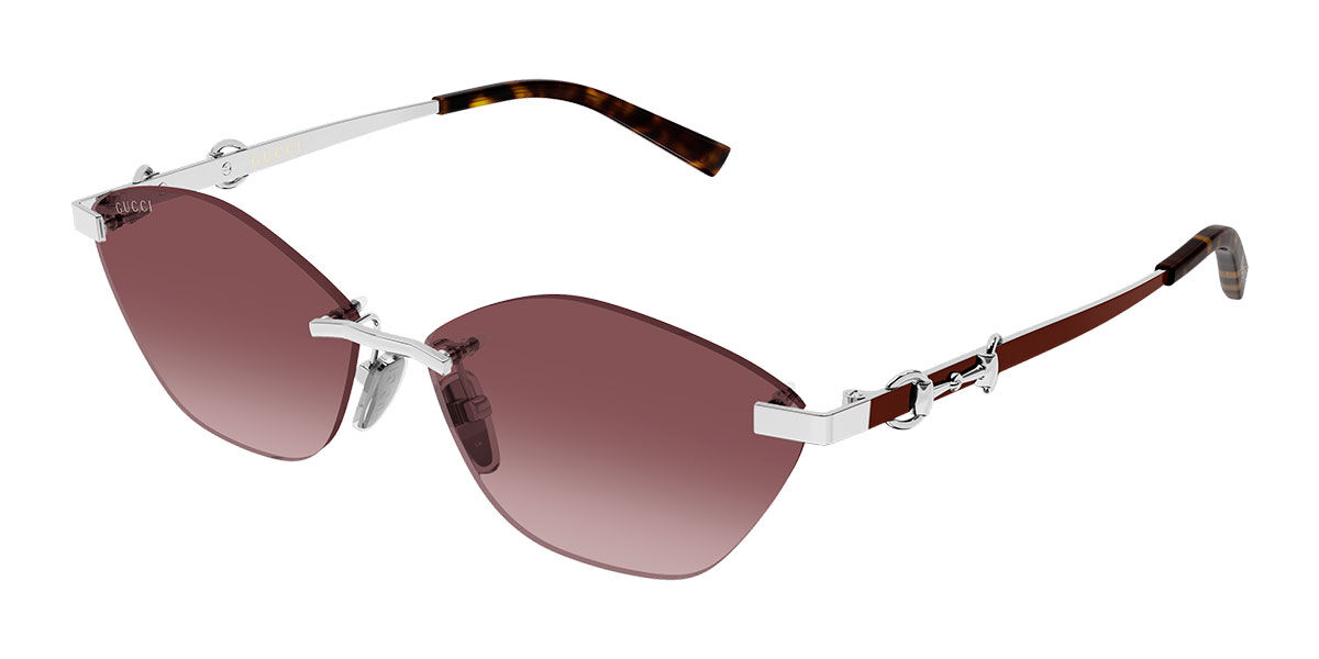 Gucci GG2050S 003, Silver frame, Gradient Red lenses