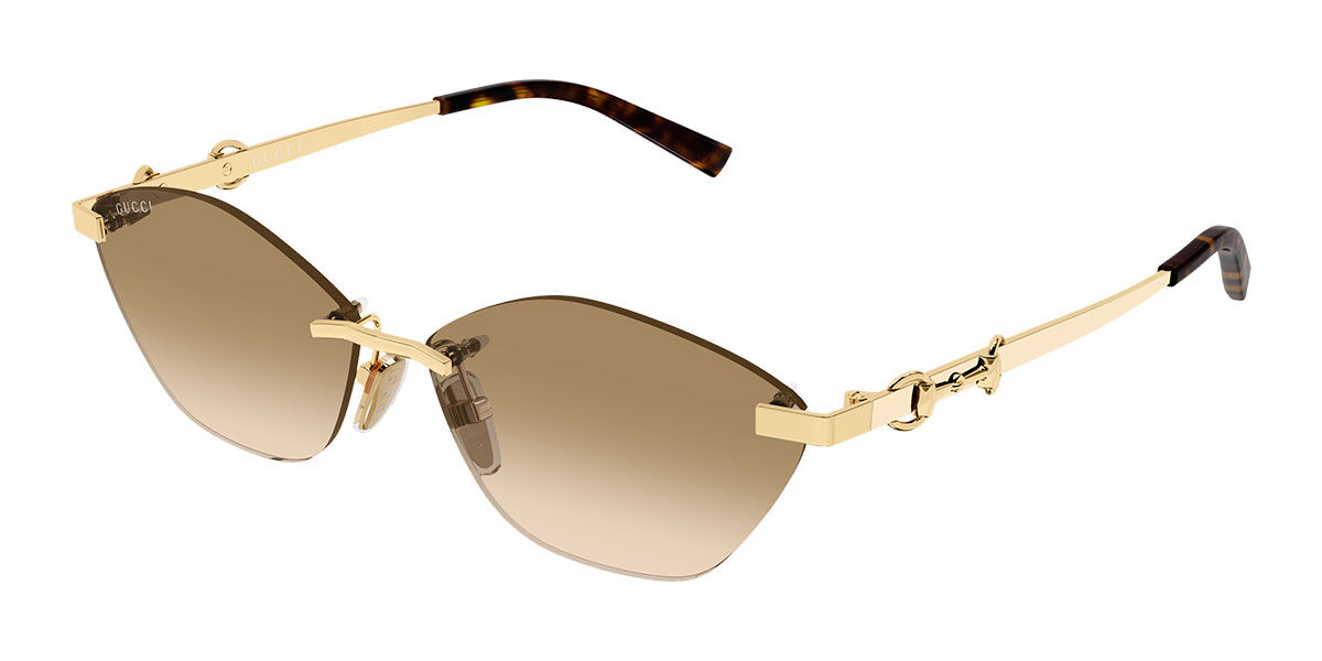 Gucci GG2050S 004, Gold frame, Gradient Brown lenses