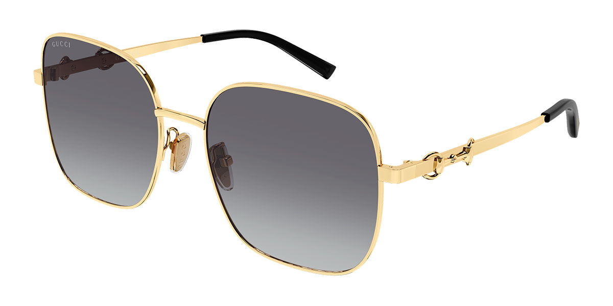 Gucci GG2053S Asian Fit 002, Gold frame, Gradient Grey lenses