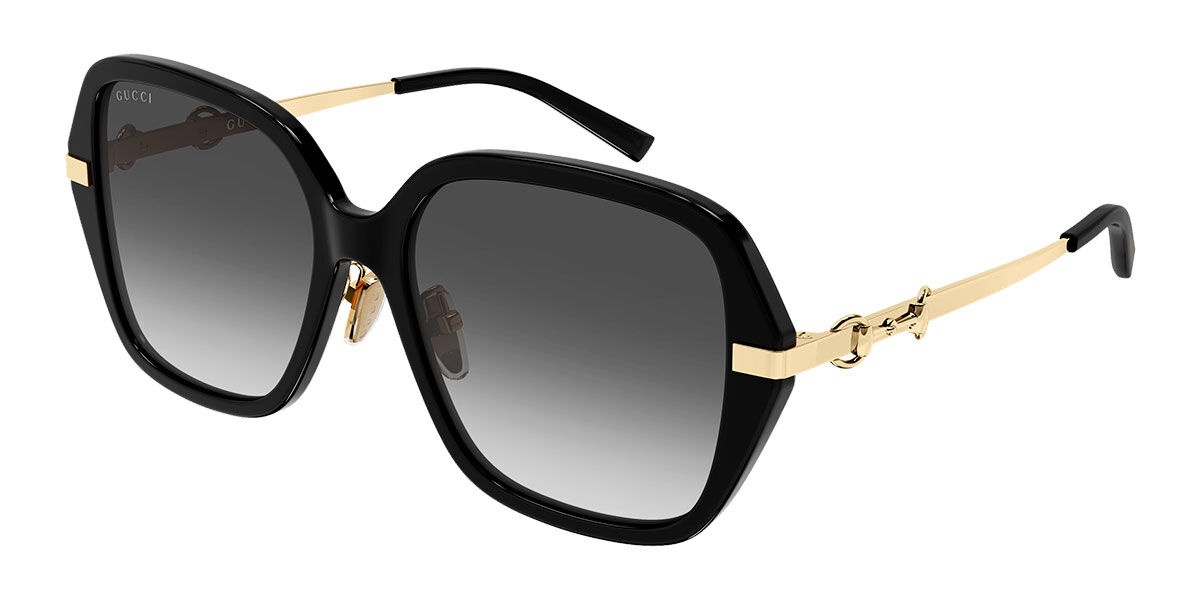 Gucci GG2055SA Asian Fit 001, Black frame, Gradient Grey lenses