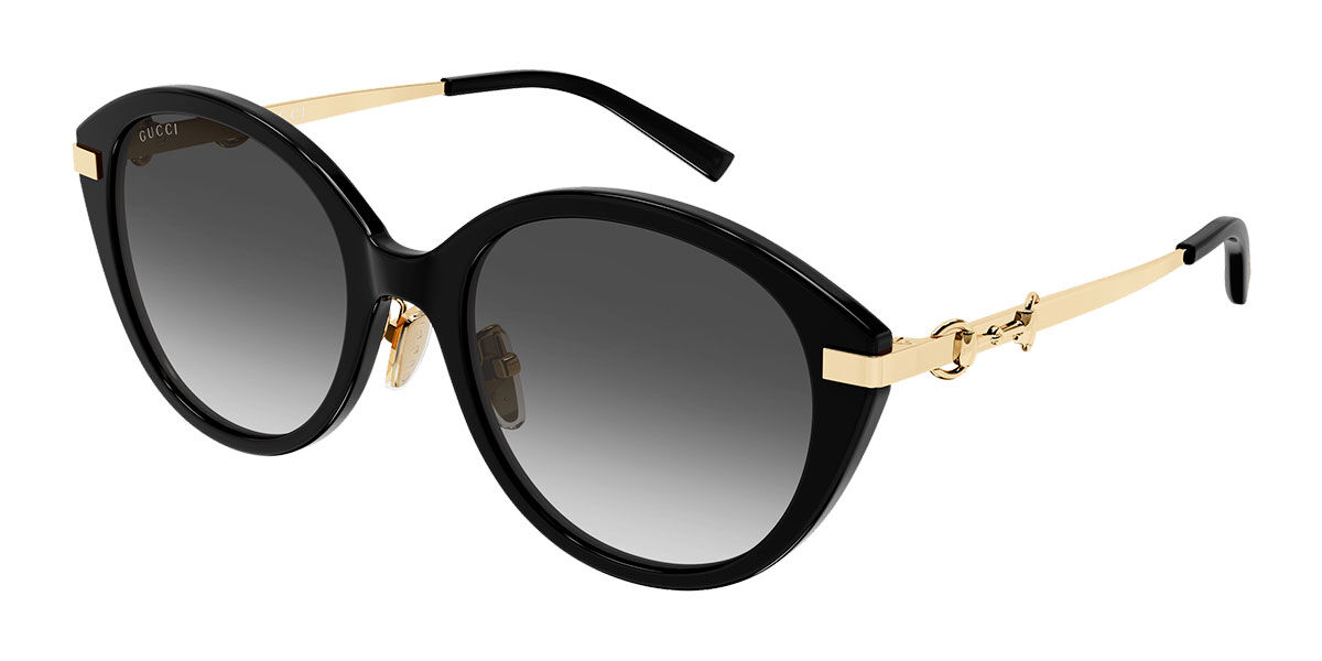 Gucci GG2056SA Asian Fit 001, Black frame, Gradient Grey lenses