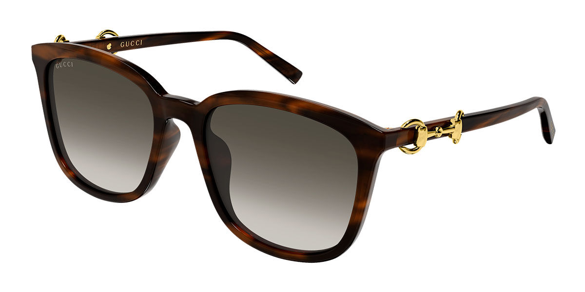 Gucci GG2057SK Asian Fit 002, Tortoiseshell frame, Gradient Grey lenses