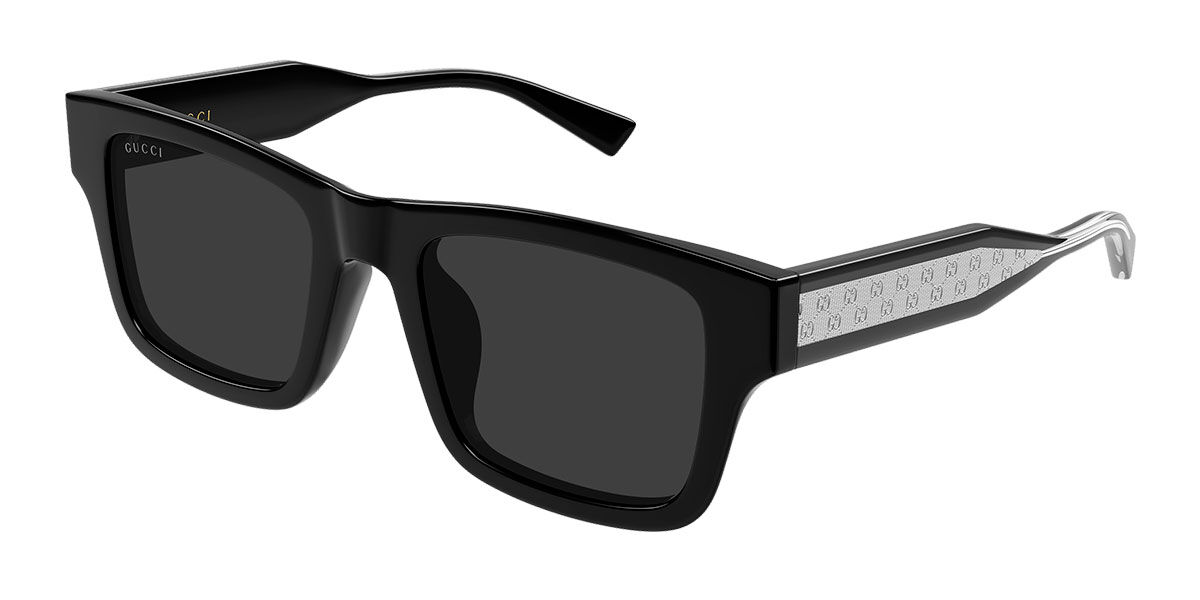 Gucci GG2072SA Asian Fit 001, Black frame, Grey lenses