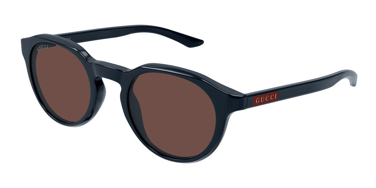 Gucci GG2079S 004, Blue frame, Brown lenses