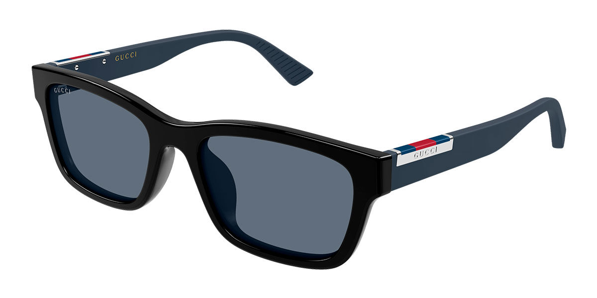 Gucci GG2092SA Asian Fit 003, Black frame, Blue lenses