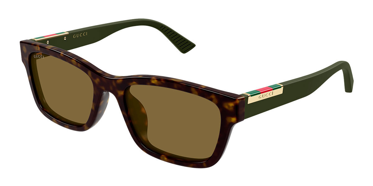 Gucci GG2092SA Asian Fit 002, Tortoiseshell frame, Brown lenses