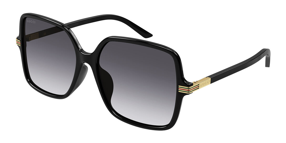 Gucci GG1448SA Asian Fit 001, Black frame, Gradient Grey lenses