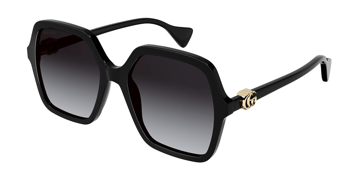 Gucci GG1072SA Asian Fit 001, Black frame, Gradient Grey lenses