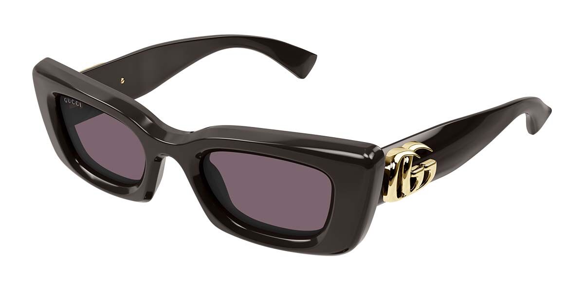 Gucci GG1827S 004, Brown frame, Violet lenses
