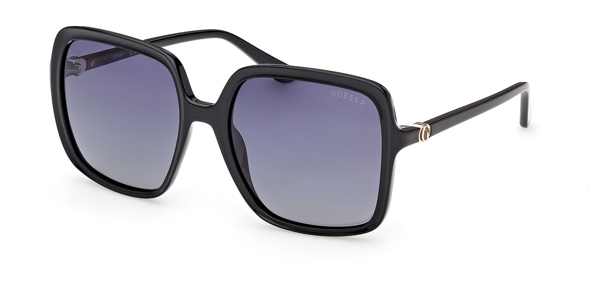 Guess GU00280 Polarized 01D Women's Sunglasses Black Size 57