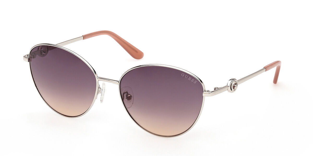 Guess GU00284 10Z Women's Sunglasses Silver Size 58