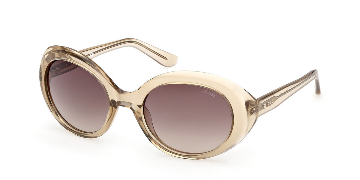 Guess GU00287 59F, Transparent Shiny Beige frame, Gradient Brown lenses