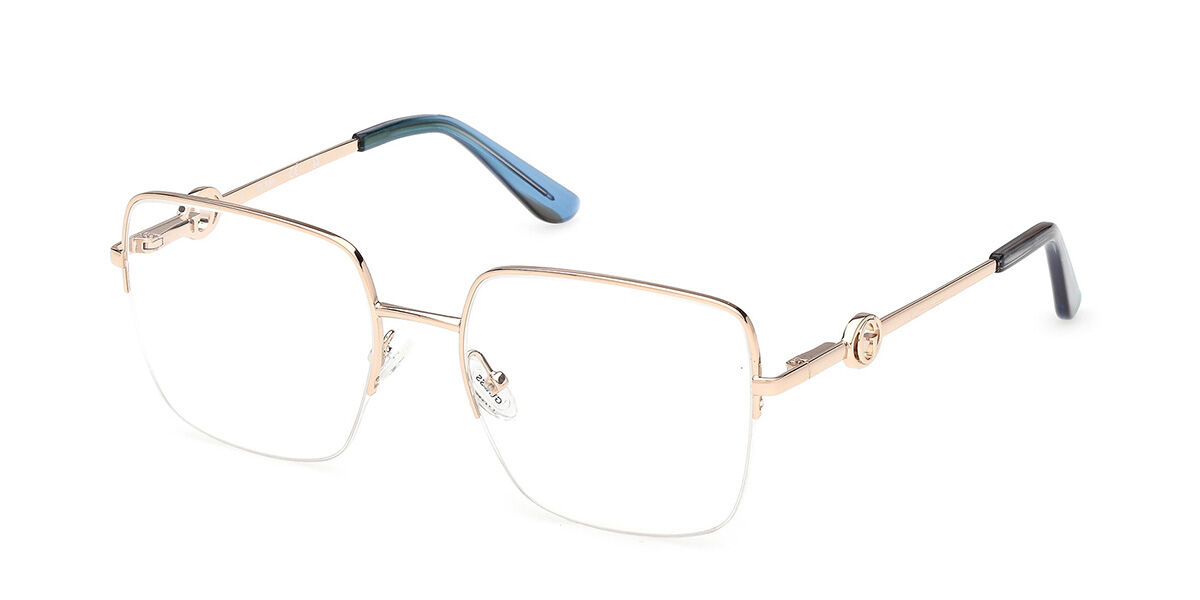 Guess GU50347 032 Women's Eyeglasses Gold Size 53 (Frame Only) - Blue Light Block Available