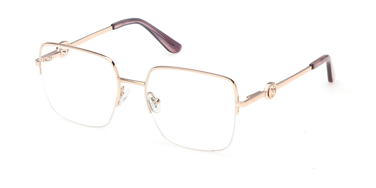 Guess GU50347 028 Women's Eyeglasses Gold Size 53 (Frame Only) - Blue Light Block Available