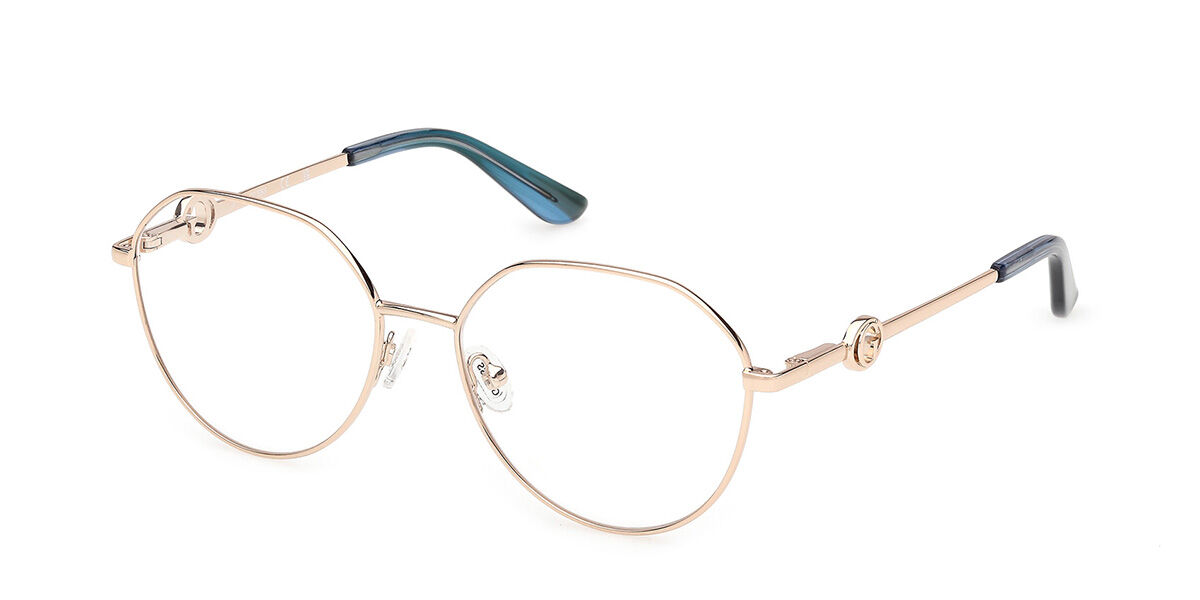 Guess GU50348 032 Women's Eyeglasses Gold Size 53 (Frame Only) - Blue Light Block Available