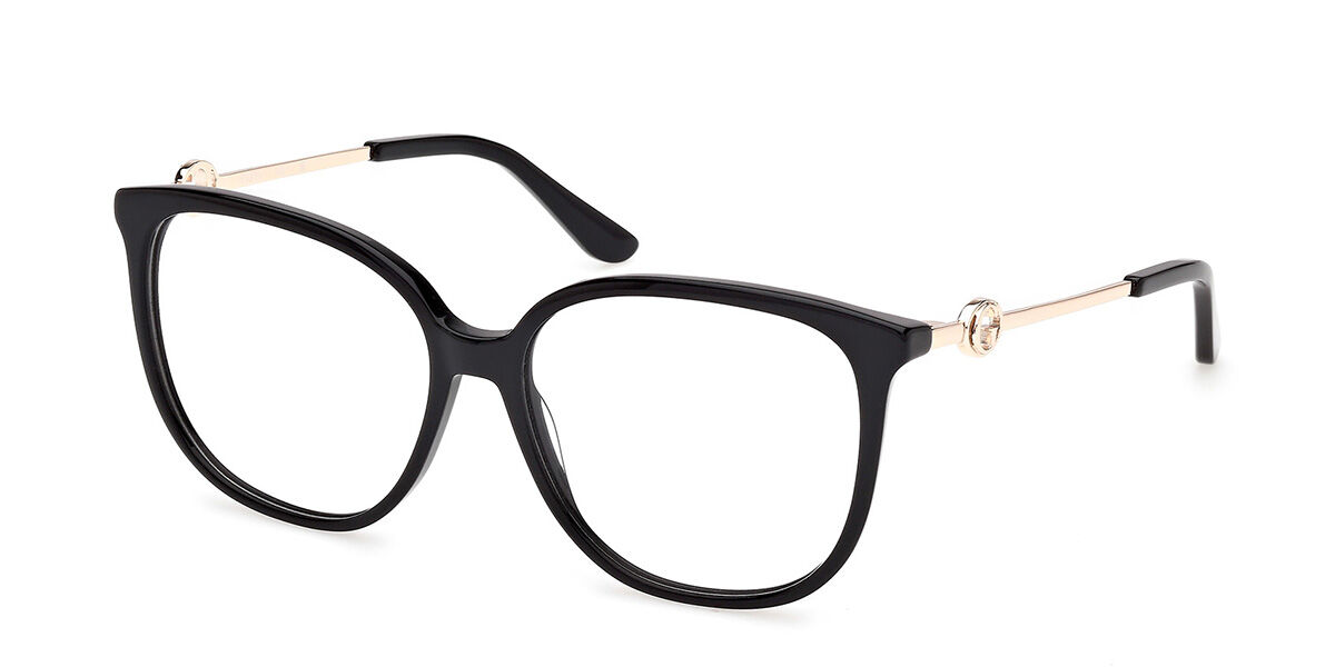 Guess GU50350 001 Women's Eyeglasses Black Size 56 (Frame Only) - Blue Light Block Available