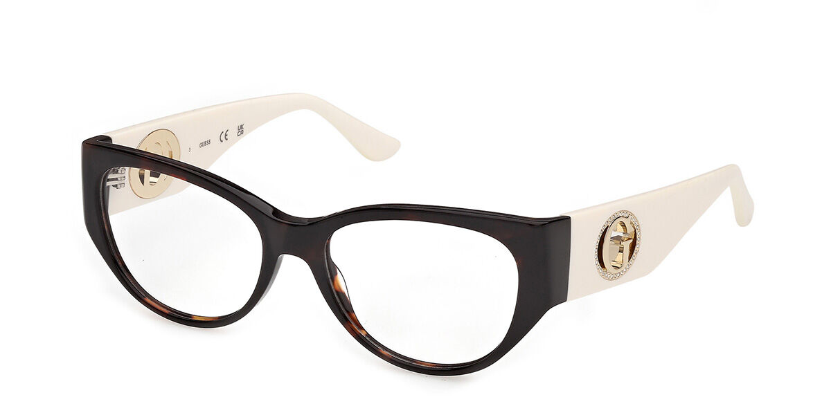 Guess GU50351 052 Women's Eyeglasses Tortoiseshell Size 52 (Frame Only) - Blue Light Block Available