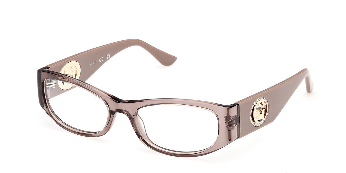 Guess GU50352 057 Women's Eyeglasses Brown Size 53 (Frame Only) - Blue Light Block Available