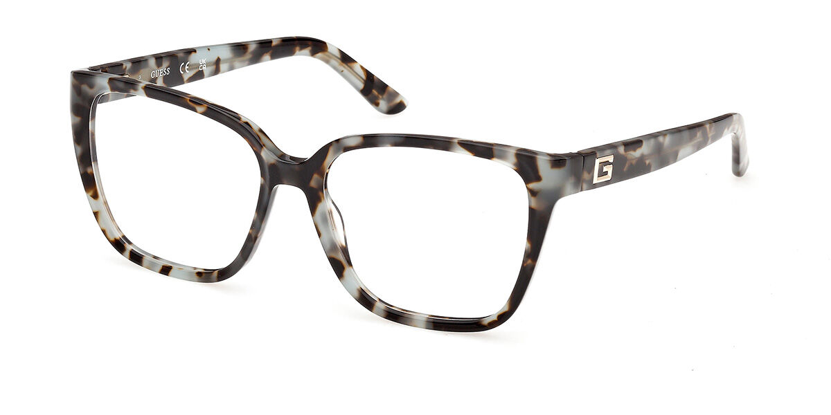 Guess GU50354 086, Light Blue/Tortoise frame, Clear lenses