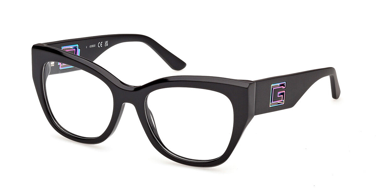 Guess GU50356 001 Women's Eyeglasses Black Size 52 (Frame Only) - Blue Light Block Available