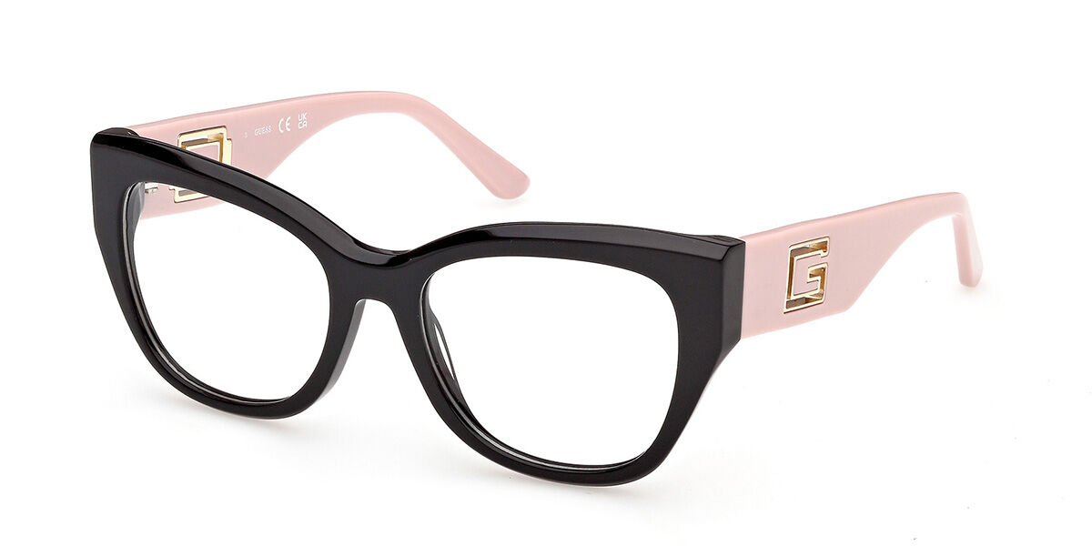 Guess GU50356 005 Women's Eyeglasses Black Size 52 (Frame Only) - Blue Light Block Available
