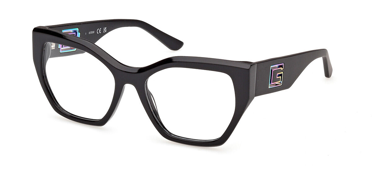 Guess GU50357 001 Women's Eyeglasses Black Size 53 (Frame Only) - Blue Light Block Available