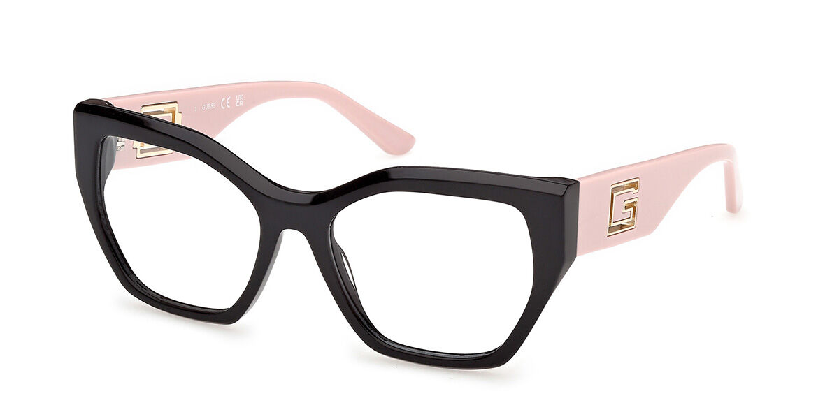 Guess GU50357 005 Women's Eyeglasses Black Size 53 (Frame Only) - Blue Light Block Available