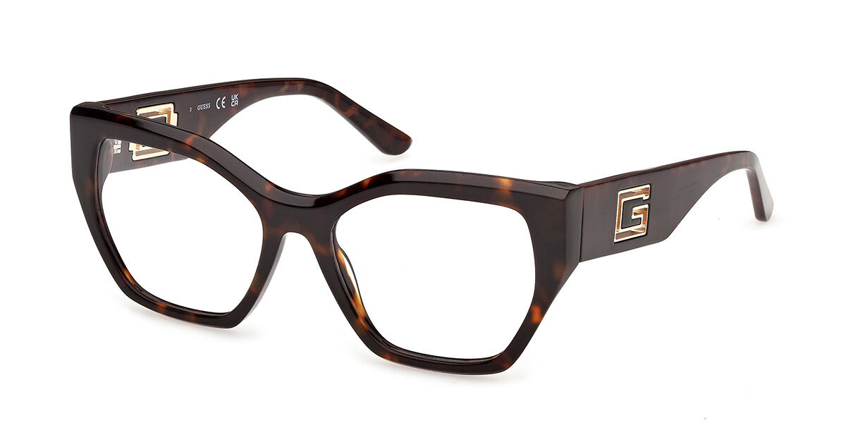 Guess GU50357 052 Women's Eyeglasses Tortoiseshell Size 53 (Frame Only) - Blue Light Block Available