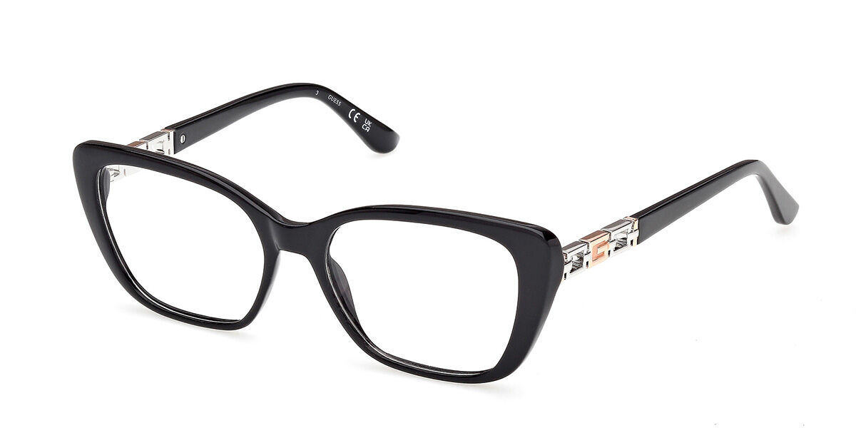 Guess GU50358 001 Women's Eyeglasses Black Size 52 (Frame Only) - Blue Light Block Available