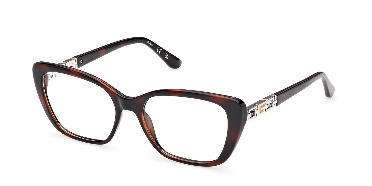 Guess GU50358 052 Women's Eyeglasses Tortoiseshell Size 52 (Frame Only) - Blue Light Block Available