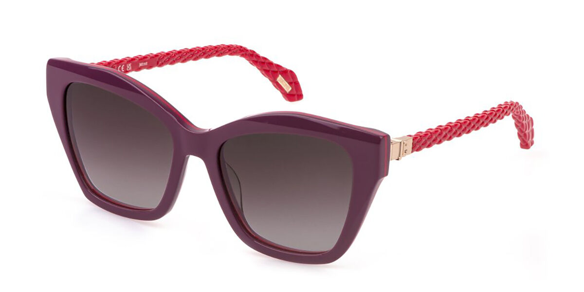 Just Cavalli SJC175 0AHG, Purple frame, Smoke Grey Gradient lenses