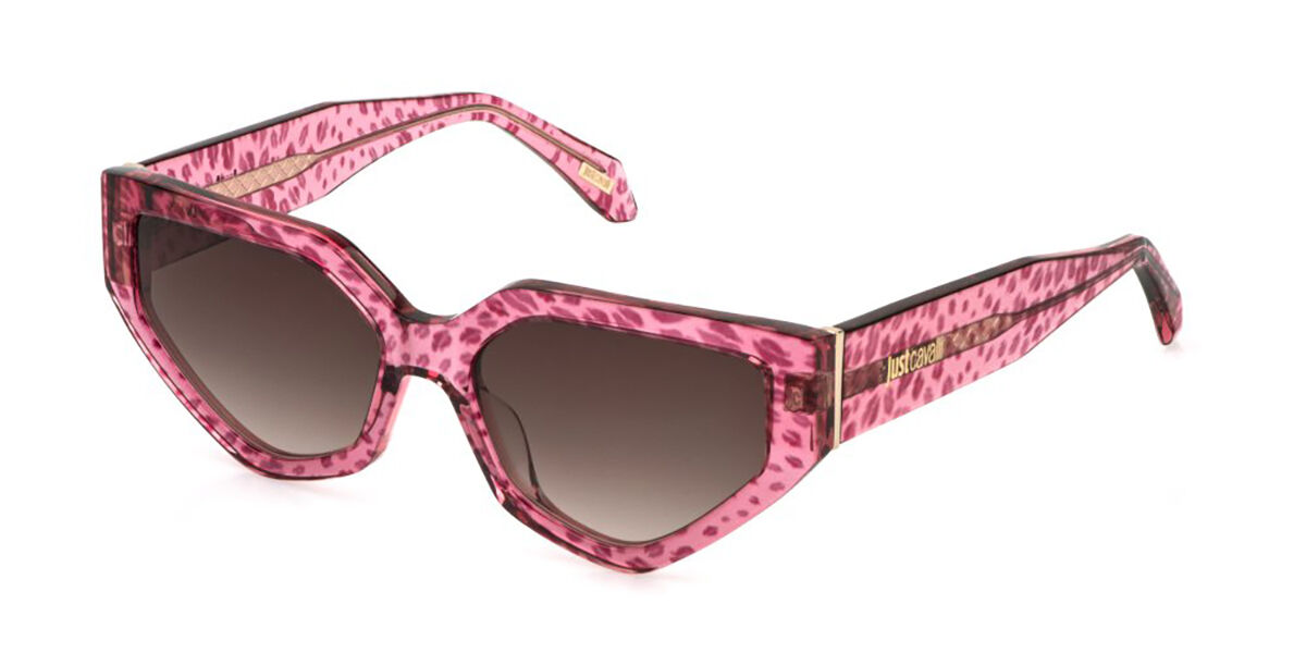 Just Cavalli SJC196V 01KE, Pink frame, Brown Gradient lenses