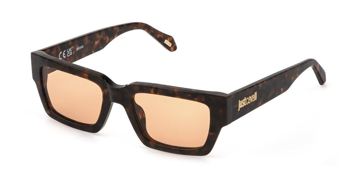 Just Cavalli SJC198 04AP, Tortoiseshell frame, Orange lenses