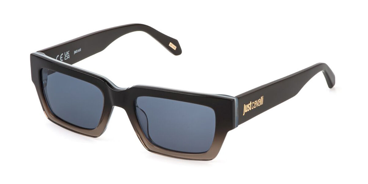 Just Cavalli SJC198 0APZ, Brown frame, Smoke Blue lenses